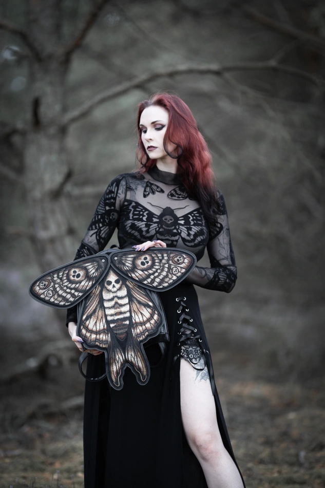 Todeskopf Hawkmoth Mesh-Bodysuit