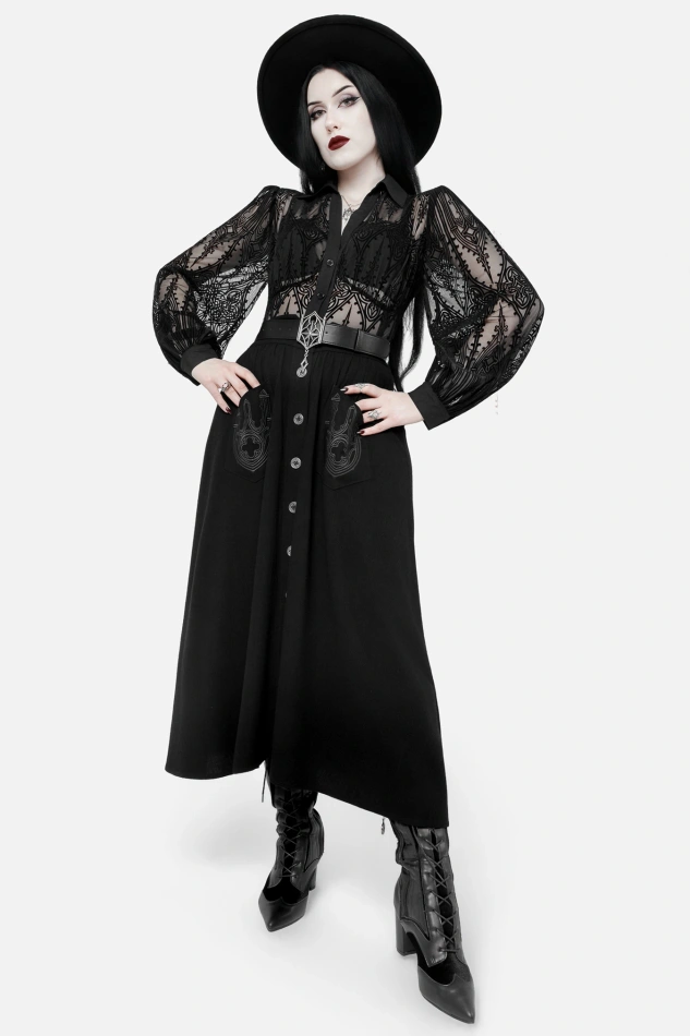 HERESY MIDI SKIRT