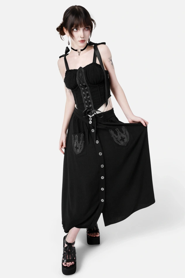 HERESY MIDI SKIRT