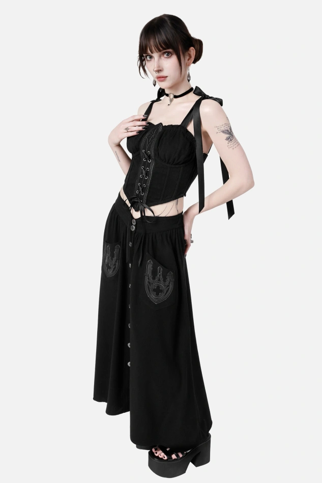 HERESY MIDI SKIRT