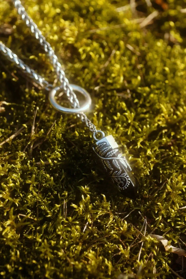 CRYSTAL FERN O-RING naszyjnik