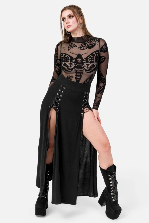 Death's head Hawkmoth mesh bodysuit
