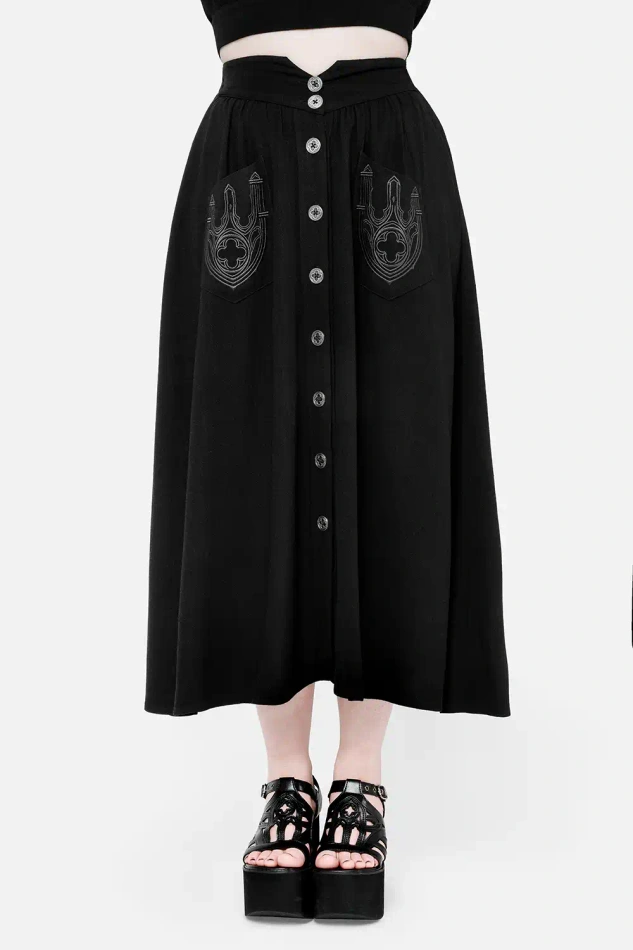 HERESY MIDI SKIRT
