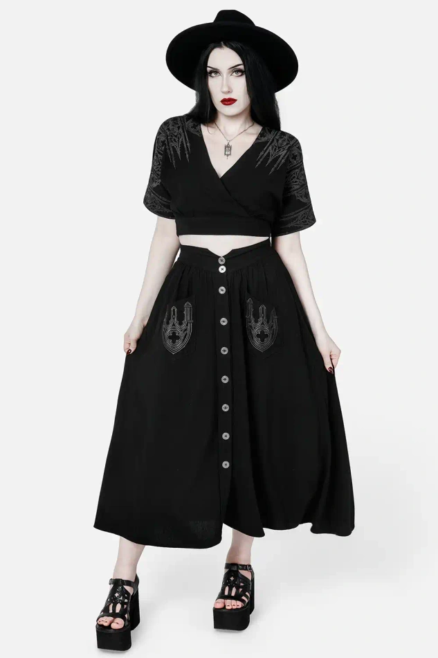 HERESY MIDI SKIRT