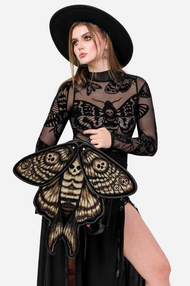 Death's head Hawkmoth mesh bodysuit