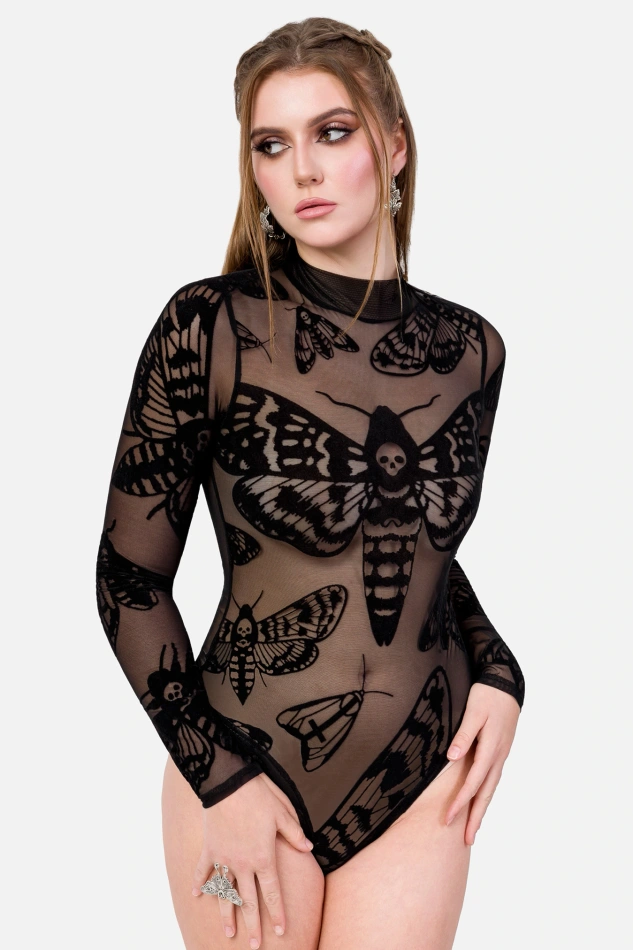 Todeskopf Hawkmoth Mesh-Bodysuit