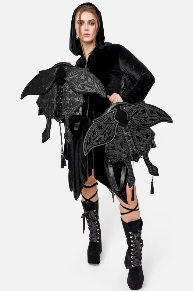 OBSIDIAN MOTH BACKPACK - BLACK PU